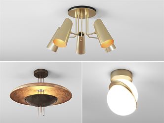 Light Luxury Ceiling Lamp 3d model