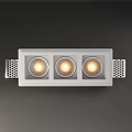Modern White Downlights And Spotlights With Square Round Design For Indoor Lighting