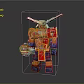Mech Warrior Mech Soldier Machine Battlearm Mechanical Battlearm Machine Fighter Robot 3d model