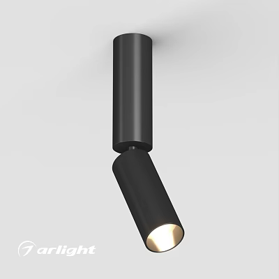Black Modern Adjustable Directional Downlight Spotlight with Illuminated Design for Home Decoration 3d model