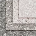 Decorative Building Components With Textured Surfaces And Granular Patterns In Gray Beige Tones 3d model