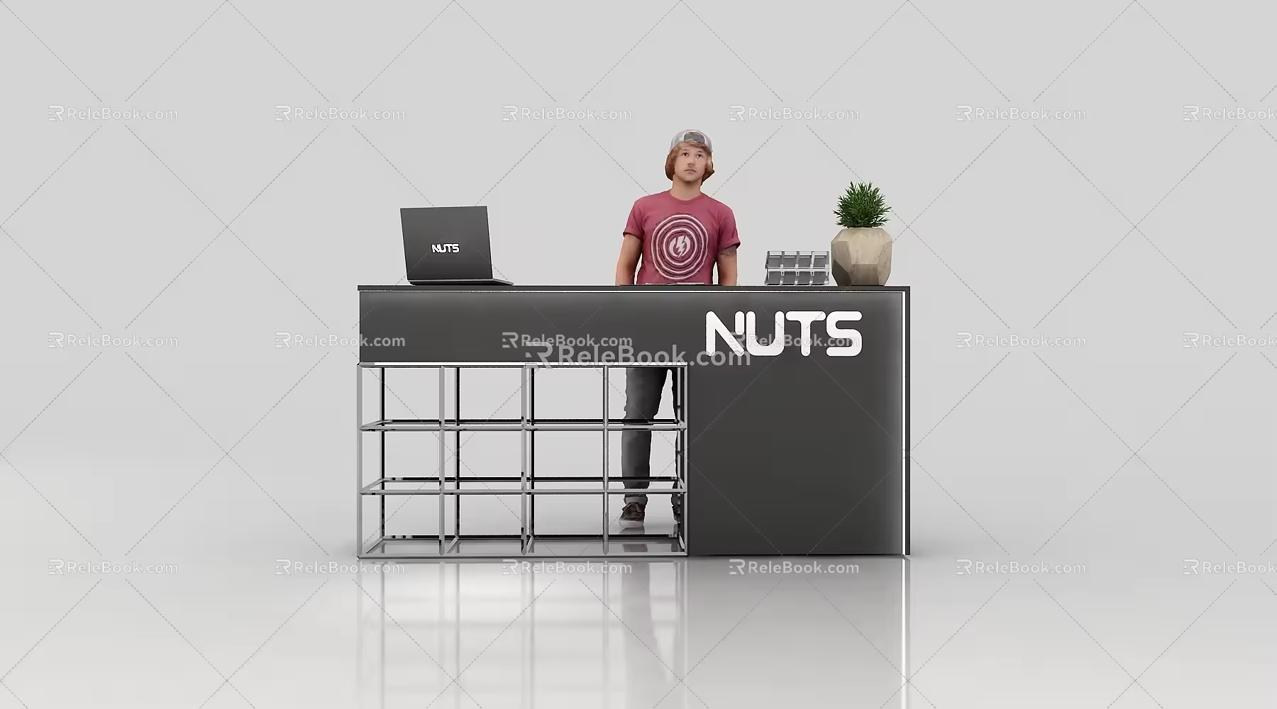Reception Desk Front Desk Information Desk Information Desk Bar Table Exhibition Front Desk Bar 3d model