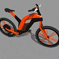 Modern Red Motorcycle With Black Seat Red Spokes And Black Wheels