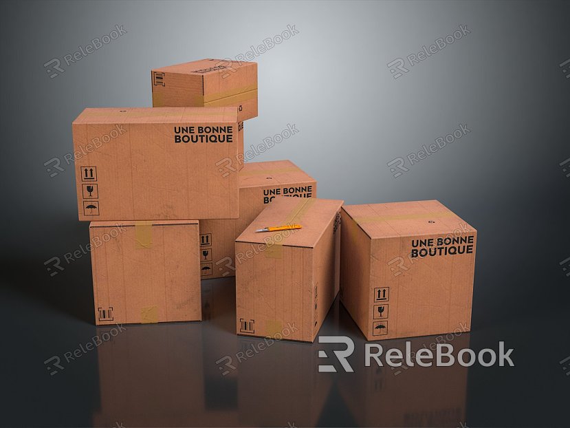 Logistics box express box parcel box carton goods box goods box box box box box model