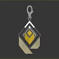Modern Geometric Chandelier Design With Silver Yellow Metal Structure And Unique Shape