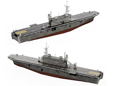 Modern Frigate 3d model