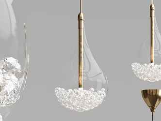 Modern Chandelier Glass Crystal Small Chandelier 3d model
