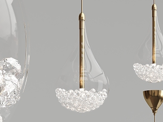 Modern Chandelier Glass Crystal Small Chandelier 3d model