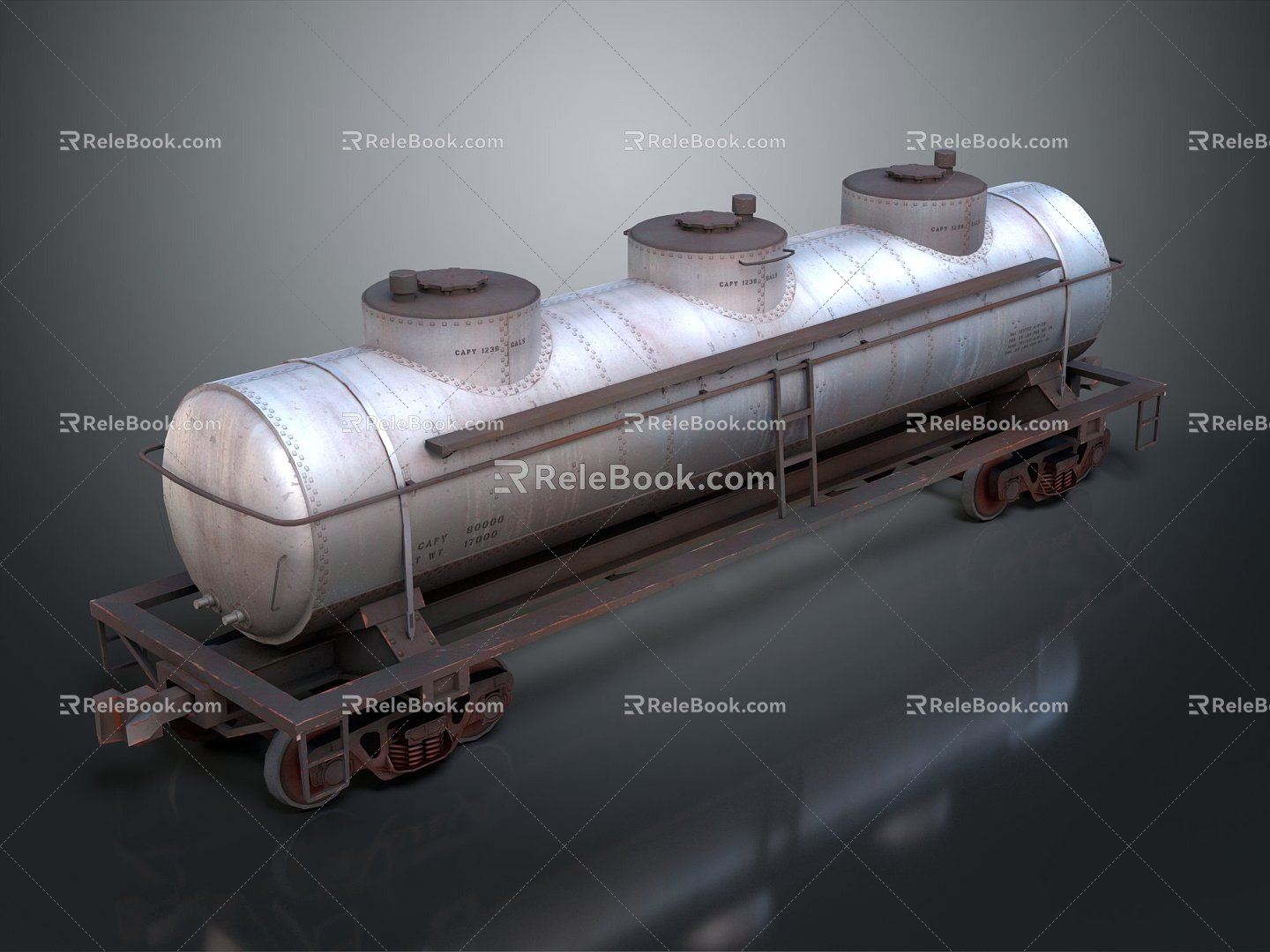 Industrial LOFT oil tank storage tank tanker 3d model