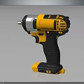 Professional Yellow And Black Cordless Electric Drill With Ergonomic Grip And Powerful Motor