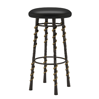 Modern Bar Stool Bar Chair 3d model