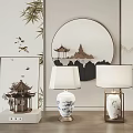 New Chinese Style Table Lamp 3d model