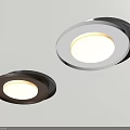 Modern Minimalist Ceiling Lights With Black And White Design Two Soft Glow 3d model