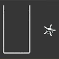 Medical Style Monitor Hospital Curtain Mobile Bracket Medical Equipment Ward Scene Realistic Cartoon