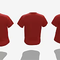Red Nike T shirts With White Swoosh Logo Three Pieces