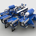 LEGO toy blocks factory of the future 3d model