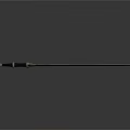 Medieval Decorative Sword With Black Handle Silver Accents And Metal Blade