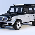 Stylish Mercedes-Benz SUV With Silver Body Black Roof Roof Rack And Alloy Wheels