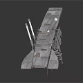 Solar Powered Water Transport Vehicle with Panel Structure and Mechanical Support Frames