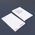 White Books And Magazines Laid Flat On Gray Background With Cover Text