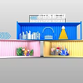 Vibrant Container Photo Check-in Spot At Innovation Works With City Silhouettes Radio And Plants