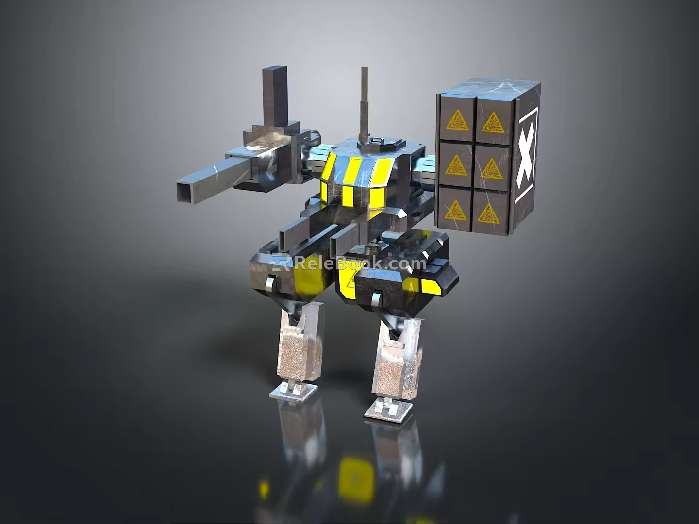 Mech Warrior Mech Soldier Machine Battlearm Mechanical Battlearm Machine Fighter Robot 3d model