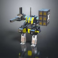 Mech Warrior Mech Soldier Machine Battlearm Mechanical Battlearm Machine Fighter Robot 3d model