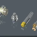 Industrial Equipment Pressure Regulators Valves And Sensors With Steel Brass Components