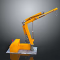 Sturdy Yellow Lifting Function Vehicle Equipped With Mechanical Arm And Hook For Heavy Lifting Tasks