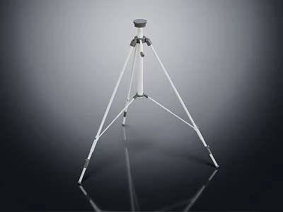 Stable White Commercial Tripod Equipment With Three Legs And Durable Support Design 3d model