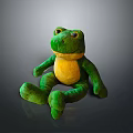 Soft Green Frog Plush Toy With Yellow Belly For Kids Huggable Playtime