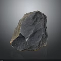 Natural Raw Stone Material With Grayish Blue Surface And Glossy Textured Look