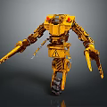 Industrial Robot Single Wheel Robot Double Wheel Robot Assistant Small Robot 3d model