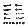 Black Door Handles In Various Styles And Modern Designs For Home Use