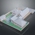 Modern Detached Villa With Courtyard Swimming Pool Lawn And Architectural Design