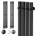 Modern Elegant Black Metal Kitchen Cabinet Handles For Sleek Drawers And Cabinets