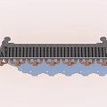Traditional Architectural Component With Structural And Decorative Parts Black Brown Symmetrical Design