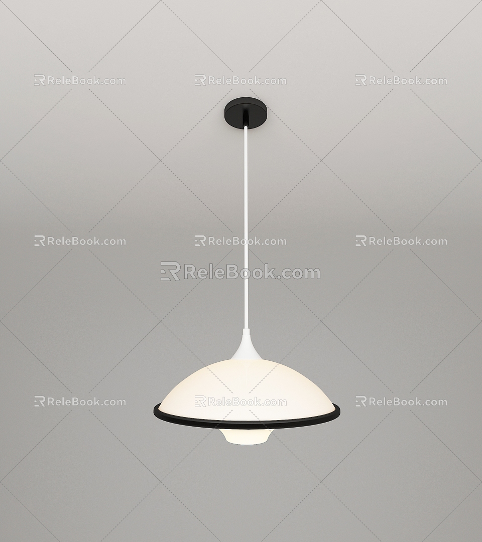 Modern minimalist chandelier 3d model