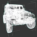 Yellow Off Road Vehicle with Rugged Exterior and Large Tires Front Grille Design