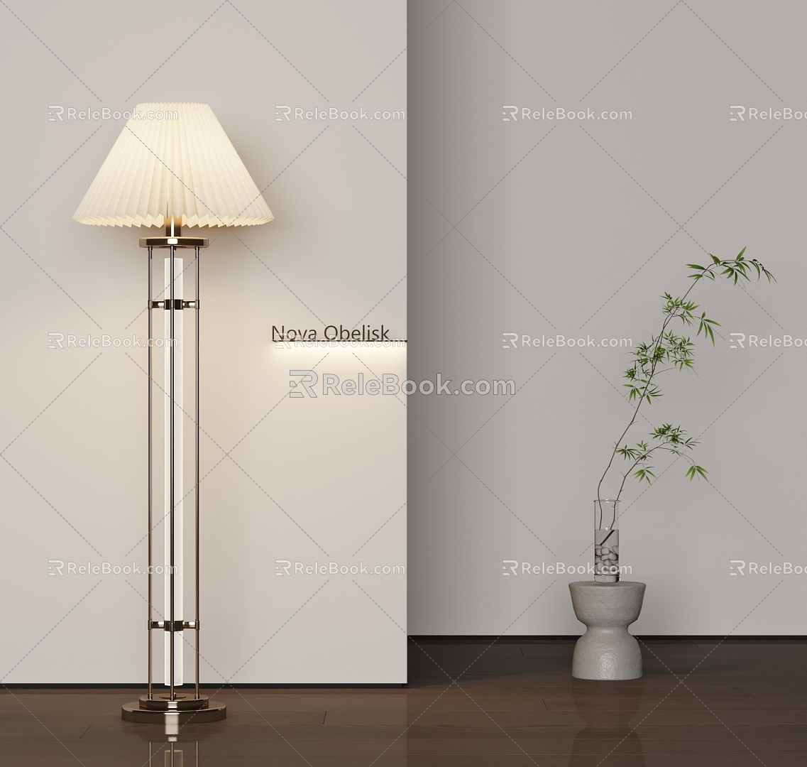 Modern floor lamp 3d model