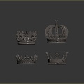 European-style crown crown crown crown home accessories 3d model