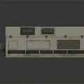 White Industrial Equipment With Control Panels Metal Frame Valves And Compartment Modules
