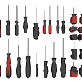 Screwdriver screwdriver hardware tool repair tool Phillips screwdriver flat screwdriver 3d model