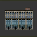 Vintage Commercial Building With Red Brick Exterior Multiple Windows And Storefront