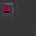 Elegant Modern Room Interior With Golden Clothes Rack Hanging Clothes Round Mirror And Bright Window