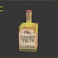 Tarnished Truth Strawberry Hearts Whiskey Bottle With Number 3 Label Design