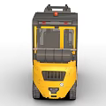 Jungheinrich Yellow Black Industrial Forklift With Cabin And Heavy Duty Tires