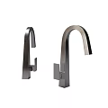 Modern Stainless Steel Faucet Design With Curved Spout And Sleek Handle