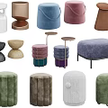 Modern Ottoman Collection With Various Colors Shapes And Stylish Designs For Living Room