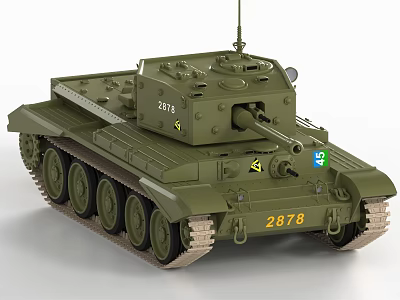 Cromwell Cruising Tank World War II Tank 3d model